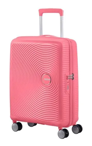 American Tourister Soundbox - Spinner S Expandible Maleta de Cabina, 55 cm, 35.5/41 L, Rosa (Sun Kissed Coral)