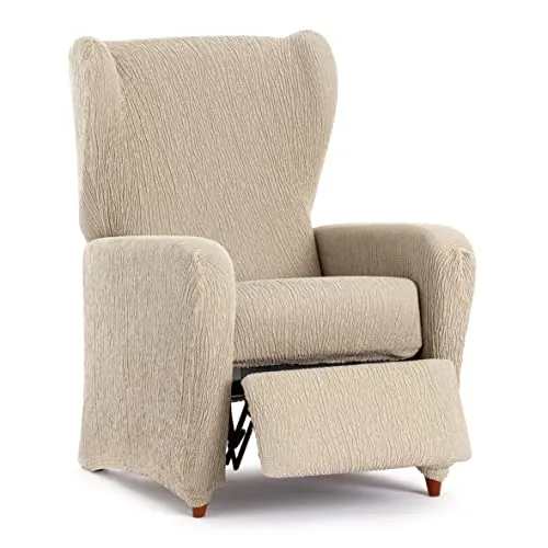 Eysa Llion Funda de sillón elástica para sillón Relax de 60-75cm (Medida Respaldo), Color Crudo.