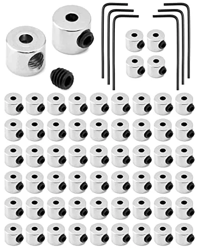 QWORK 60 piezas Pin Keeper Pin Volver Solapa Cierres con llave para joyería Broche Etiquetas de nombre (6 mm x 5 mm)
