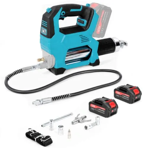 Engrasadora a Batería 12000 PSI con 2 Baterías 4.0Ah 600CC 200 g/min
