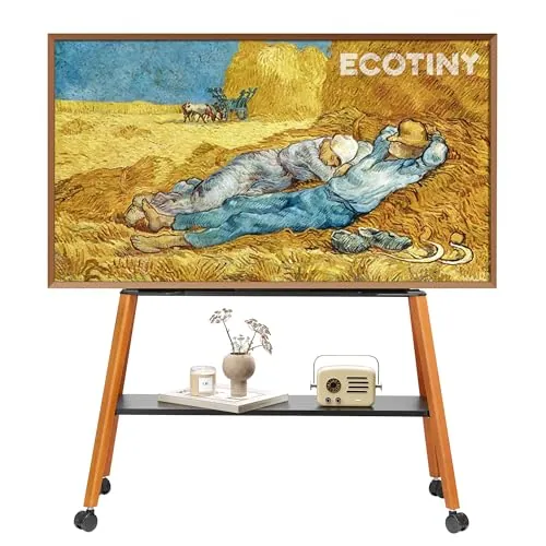 ECOTINY Soporte de TV con Ruedas para estantería móvil de 49 a 75 Pulgadas