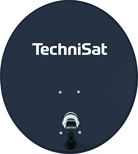 TechniSat TECHNITENNE 70 - Parábola satélite para 4 participantes (Sistema Digital de 70 cm, Kit Completo de Antena con Soporte de mástil y LNB Quattro-Switch), Color Gris