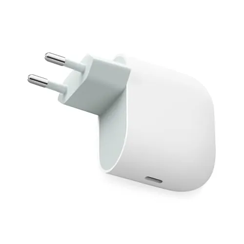 Cargador USB-C de 45 W de Google - Cargador de teléfono Pixel de Carga rápida - Compatible con los Productos de Creado por Google y Otros Dispositivos USB-C® - Nieve