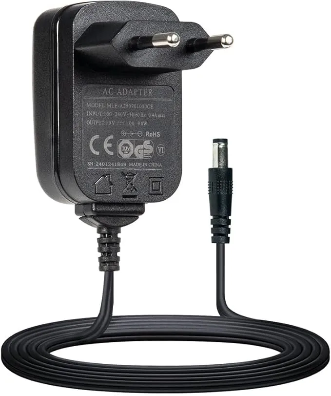 SONICAKE Adaptador de fuente de alimentación del pedal Accesorio para guitarra o bajo 9V DC 1000mA 1A