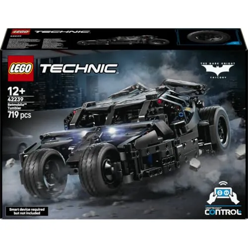 LEGO Technic Batmobile Tumbler 42239 | Juguetes para niños de 12+ años, coche teledirigido de Batman con dirección y faros, regalo de cumpleaños, 719 piezas