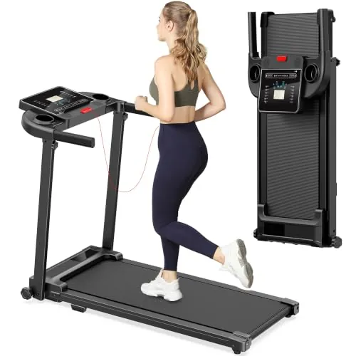 Cinta de Correr Plegable Andar - Caminadora Electrica para Casa con Pantalla LCD Treadmill for Home 3 en 1 Walking Pad Compact Portable Under Desk Running para el hogar y la Oficina 100KG