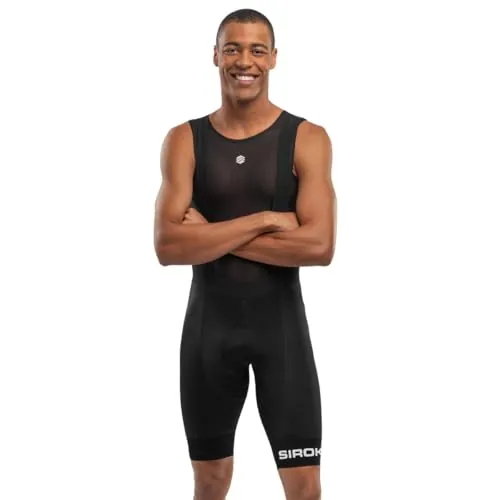 SIROKO - Culotte Ciclismo Bx Squadra - L - Negro