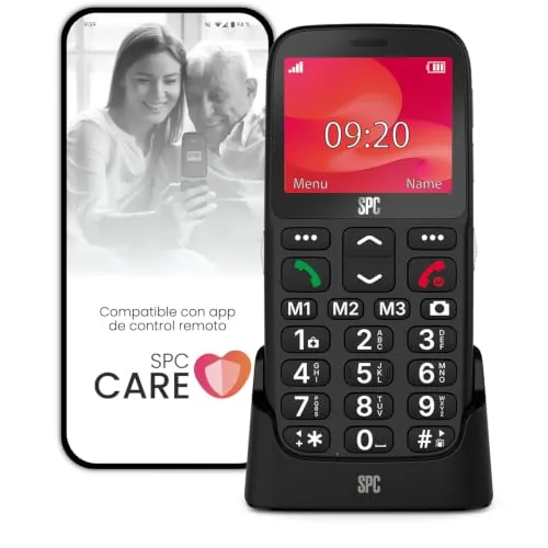 SPC Polaris Pure – Teléfono móvil 4G para Mayores con GPS y Control Remoto