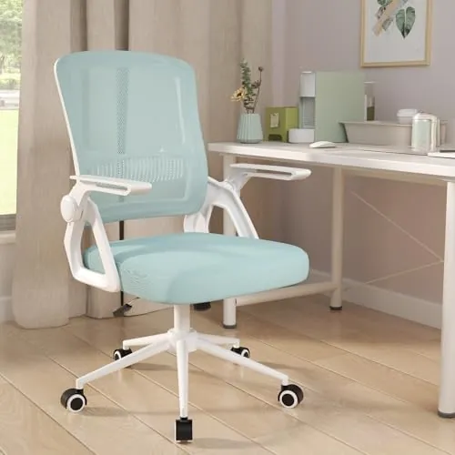 naspaluro Silla Escritorio Ergonómica Verde para Hogar y Oficina