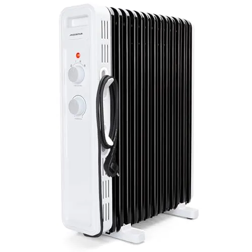 Aigostar Radiador de Aceite de 13 Elementos, 2500 W, Silencioso