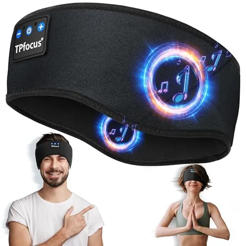 TPfocus Auriculares Bluetooth 5.4 para Dormir, Cinta para Deporte y Sueño