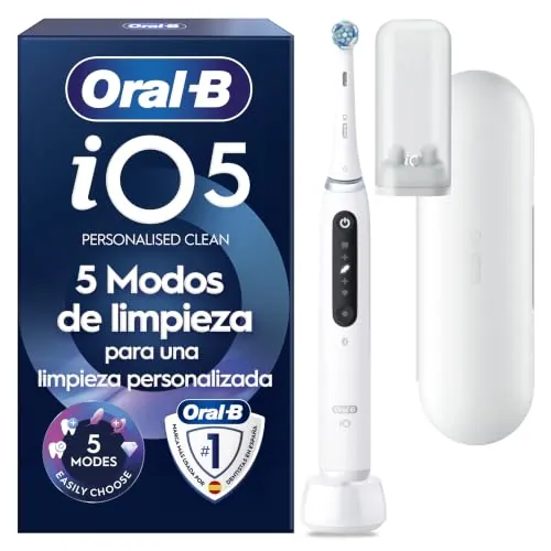 Oral-B iO 5N Cepillo de Dientes Eléctrico con 1 Cabezal, Blanco