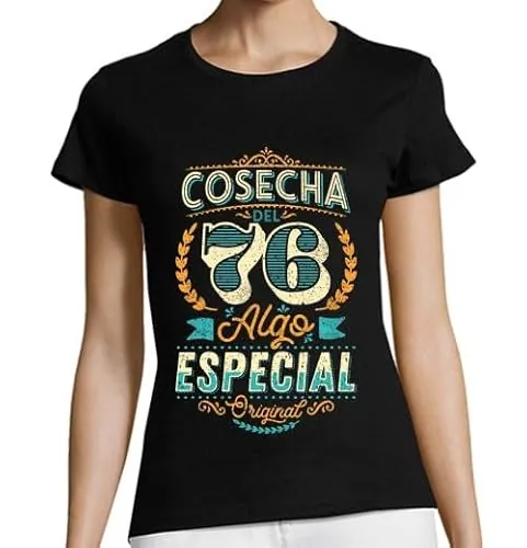 latostadora Camisetas Regalo 50 Cumpleaños Mujer - Camiseta 50 Años Mujer - Camiseta 1976