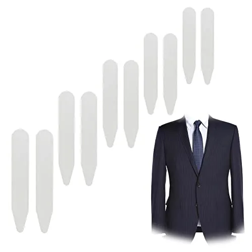 LONGHAO 10 Pcs Cuello Camisa Ballena,Ballenas De Cuello De Camisa,Ballenas Camisa,Soporte Para Cuello De Camisa,Clip De Esquina De Camisa,Accesorios De Ropa De Camisa,Para La MayoríA De Las Camisas