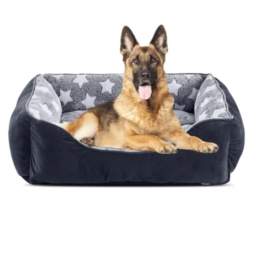 FURTIME Cama para Perros Grandes Antideslizante y Antiestres - Colchón Lavable, Caseta, Cuna, Sofá XXL