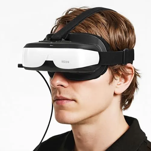 VISIONhmd Bigeyes H3 - Cine móvil personal, entrada HDMI, batería integrada, no VR/AR, conecta a varios dispositivos multimedia