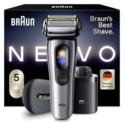 Braun NEVO Afeitadora Eléctrica Hombre, NEVO17005C, Plata