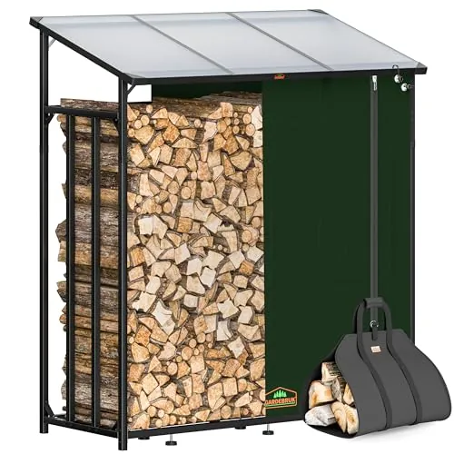 Gardebruk Estante Almacenamiento Leña Exterior XXL