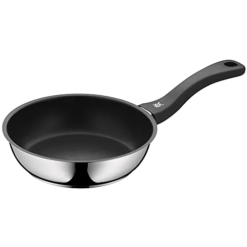 WMF Devil - Sartén Antiadherente 20 cm, Sartén de Acero Inoxidable y Revestimiento Antiadherente para Todo Tipo de Cocinas Incluido Inducción, sin PFOA, Color Negro