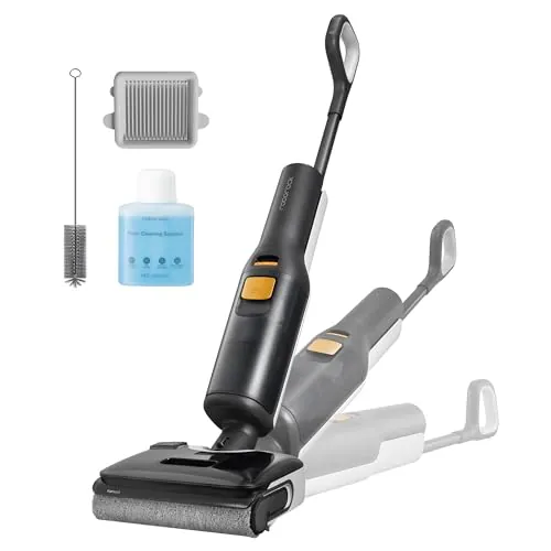 roborock F25 Bx Aspiradora-Fregona Sin Cable, 20.000Pa en Seco y Húmedo, Autolimpieza a Alta Temperatura a 90 °C, Secado Rápido en 5 Min, Limpieza de Bordes, Diseño Plano de 180°, Sensor Inteligente