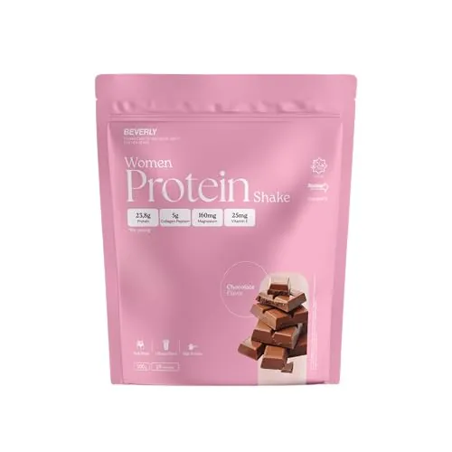 Beverly Women Protein - Proteína de suero especial mujer con colágeno marino, magnesio y vitamina E - 24 g de proteína por servicio - 16 servicios (500 g, Chocolate)