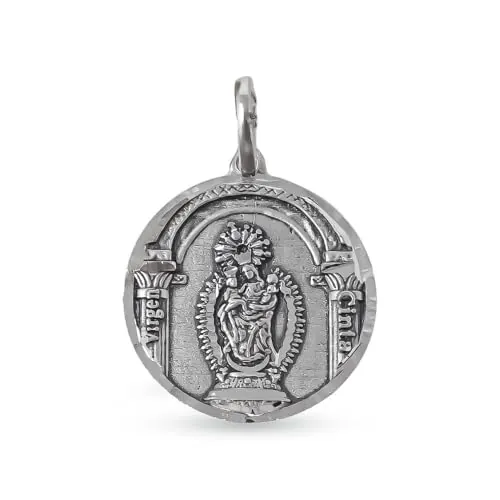 Inmaculada Romero IR Virgen de la Cinta Patrona de Huelva Medalla en Plata de Ley 925m maciza de 13mm.