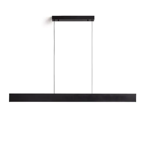 LEDKIA LIGHTING - Lámpara Colgante Lineal LED 120cm | 30W CCT Ajustable | Iluminación Eficiente 2800K-5000K | Diseño Moderno | Fácil Instalación, Negro Seleccionable, Aluminio