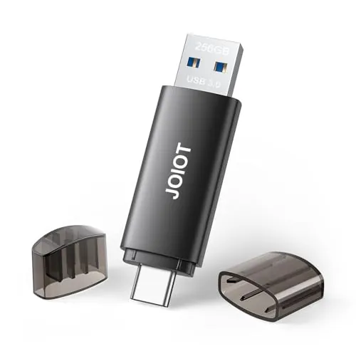 Memoria USB 256 GB 3.0 Pendrive USB C 3.0 2 en 1 Lápiz 256 GB OTG Memoria Stick Pen Drive para Android iPhone 15 iPad Teléfono PC Alta Velocidad Almacenamiento Datos Negro