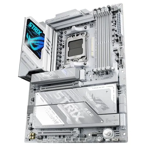 ASUS ROG Strix X870E-A Gaming WIFI7 Neo - Placa Base ATX AMD X870E, 16+2+2 DrMOS, DDR5, WiFi 7, M.2, PCIe 5.0, PCIe Slot Q-Release, USB4, USB Tipo-C, Tecnologías AI, AIO Q-Connector, Polymo Lighting