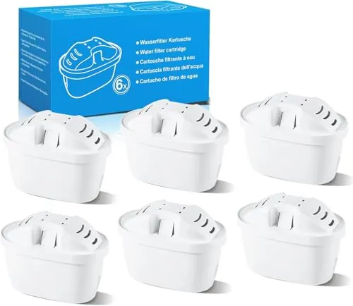 Mutital 6 Cartuchos Filtro Agua para Jarras BRITA MAXTRA+