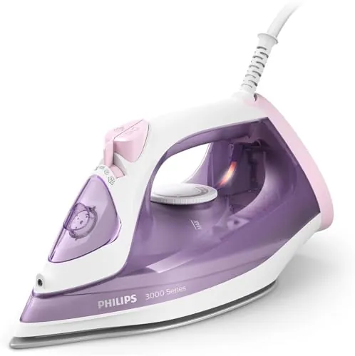 Philips 3000 Plancha de Vapor, Potencia de 2000W, depósito 300 ml, Malva