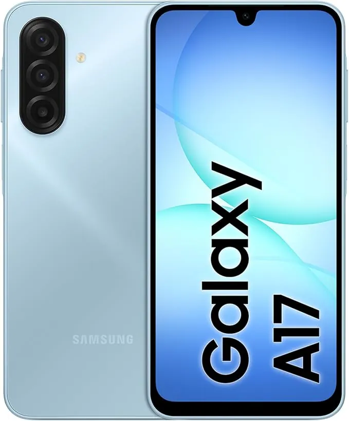 Samsung Galaxy A17 LTE 128GB - Teléfono Móvil con IA, Android, con Pantalla Grande, Cámara 50MP, 4GB RAM, Batería 5000mAh, Azul Claro, Garantía del Fabricante 3 Años + 1 Año Extra (Versión Española)