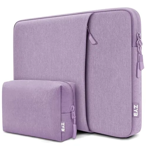 ZYB Impermeable Funda Portatil 15,6 Pulgadas,Funda Ordenador 15.6 Pulgadas | Funda Portátil para 15-15.6" Notebook Lenovo Thinkpad Ideapad HP DELL Acer ASUS Chromebook MacBook Pro etc 15.6"-Púrpura