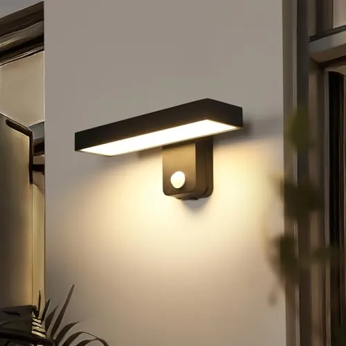 Riserva 17W Lámparas de Pared Exterior LED con Sensor de Movimiento, 3000K