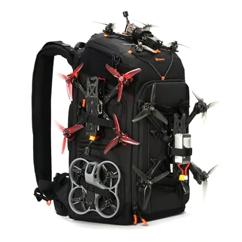 TARION Flightpro FPV Drone Mochila: Profesional Impermeable Mochila para FPV Racing Quadcopter FPV Gafas DJI Control remoto Accesorios