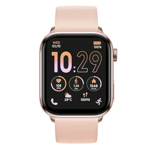 Ice-Watch - ICE smart 3.0 Rose gold Nude 1.78 AMOLED GPS - Reloj de señora rectangular de color oro rosa con correa de silicona - 024303 (1.78 pulgadas)