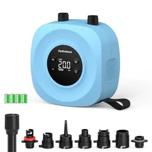 Hydrohero Bomba Sup eléctrica, Sup Recargable 20 PSI, inflado rápido