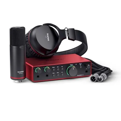 Focusrite Scarlett 2i2 Studio paquete de interfaz de audio USB-C 4.ª gen