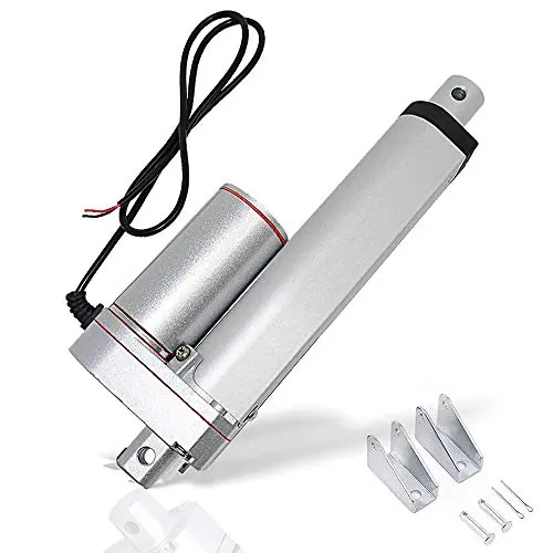 Dchouse Accionamiento lineal 1500 N, 100 mm de carrera máxima, actuadores de tecnología lineal, motor CC 12 V para apertura de puertas electrónica, médica, eléctrica y aplicaciones automáticas
