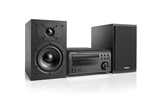 Denon D-M41 - Microcadena con lector de CD y Bluetooth, color Negro