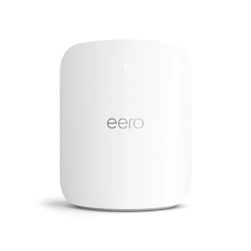 Router wifi de malla eero Max 7 de Amazon: con Ethernet de 10 Gb/s, 230 m2 de cobertura y capacidad para conectar más de 250 dispositivos, ideal para videojuegos (1 unidad, última generación)