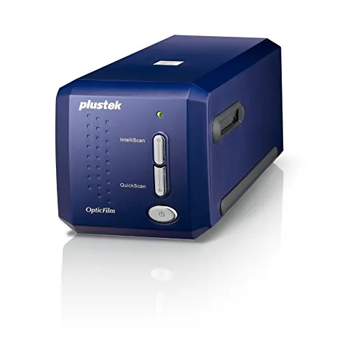 Plustek OpticFilm 8100-35mm Escáner de Negativo de Película/Diapositiva con 7200 dpi y Salida de 48-bit. Paquete Silverfast SE Plus 8, Win/Mac