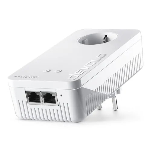 devolo Magic 2 WiFi next - Adaptador de ampliación WLAN Powerline (hasta 2400 Mbit/s, dLAN 2.0), color blanco