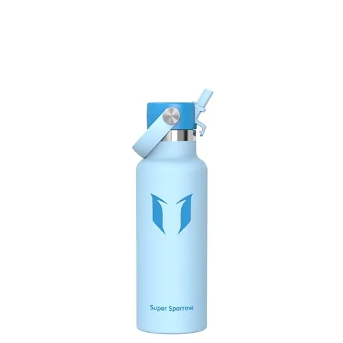 Sparrow Botella Agua Acero Inoxidable 500ml FlipFlow Botella Termica Niños