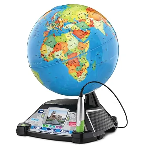 VTech - Globo terráqueo multimedia, el único con Pantalla LCD