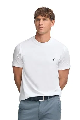 Polo Club Camiseta básica Blanca de algodón con Logo Rigby Go para Hombre