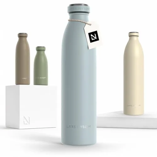 LARS NYSØM Botella Agua Acero Inoxidable 750ml - Aislada - Botella Termica