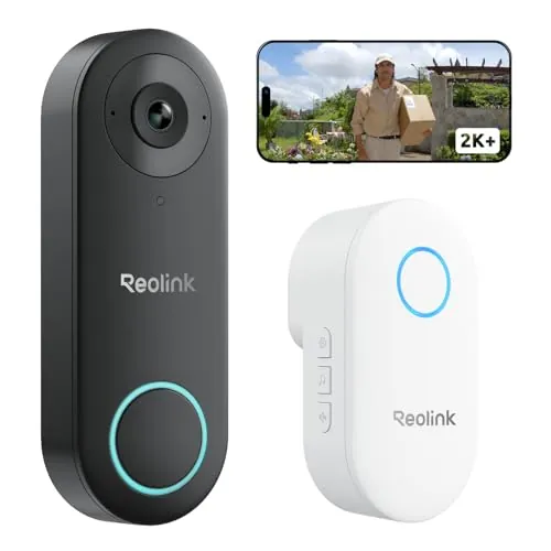 Reolink Timbre con Camara Exterior 2K+ WiFi 2,4/5GHz Impermeable