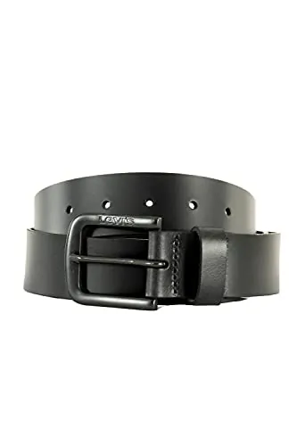 Levi's Seine Metal, Cinturón Hombre, Negro (Regular Black), 95