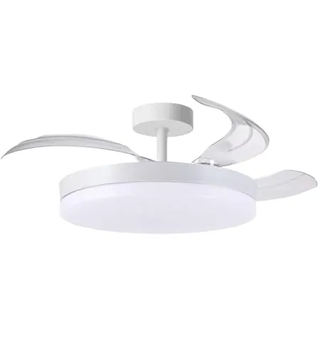BEL AIR HOME - Ventilador de Techo ARES, Motor DC, LED 36W y Control Remoto, 3 Aspas Plegables, Dormitorios y comedores